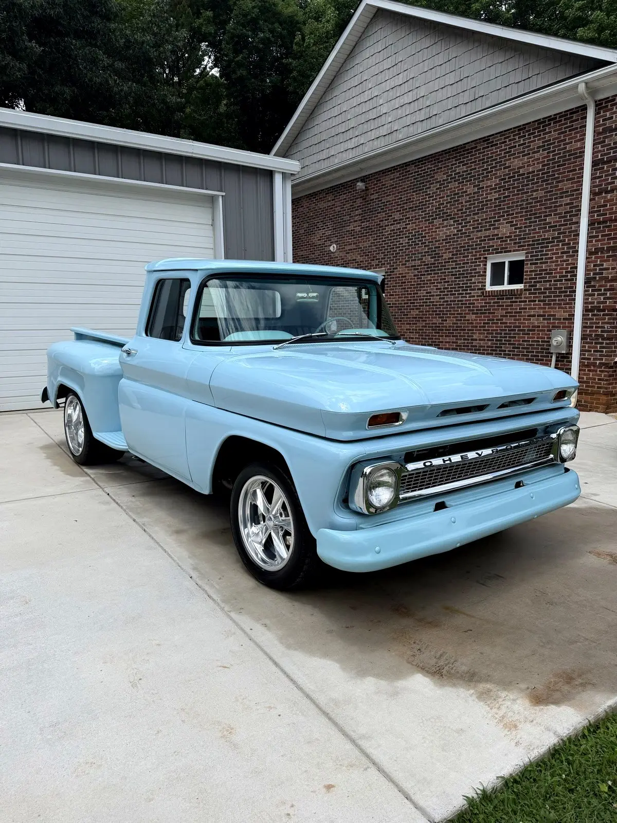 A restored classic pickup with a protected gloss finish